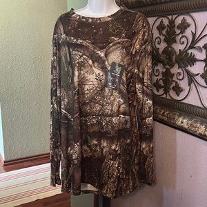 NWT Realtree Camouflage Flex Fabric Shirt Sz 2XL